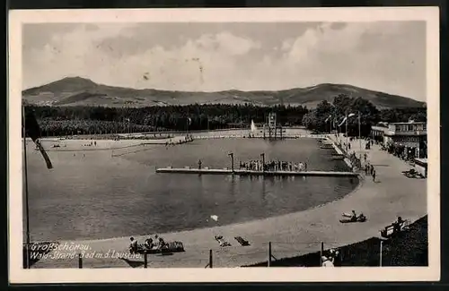 AK Grossschönau, Wald-Strand-Bad mit Lausche