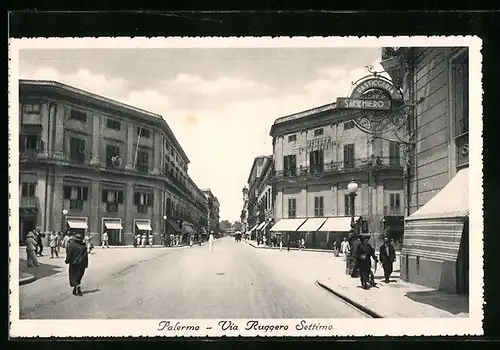 AK Palermo, Via Ruggero Settimo e Pasticceria Sacchiero