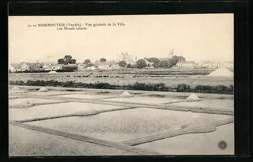 AK Noirmoutier, Vue generale de la Ville