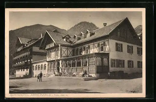 AK Ammerwald, Blick zum Alpenhotel