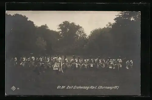 AK Kaiserhuldigung Festzug, Erzherzog Karl