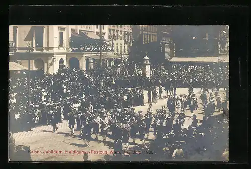 AK Wien, Kaiserjubiläum Festzug 1908, Orchester