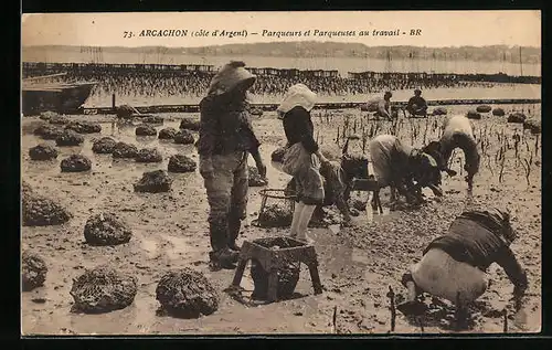 AK Arcachon, Parqueurs et Parqueuses au travail, Krebsfischer