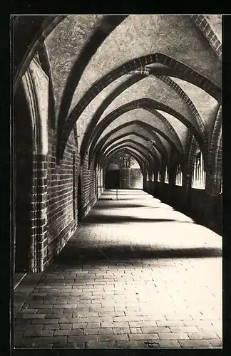 Foto-AK Havelberg, Der Dom-Keuzgang