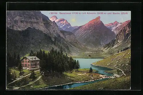 AK Seealpsee, Seealpsee mit Altmann und Säntis