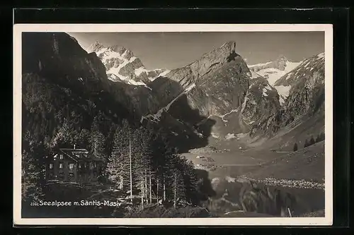 AK Seealpsee, See mit Säntis-Massiv