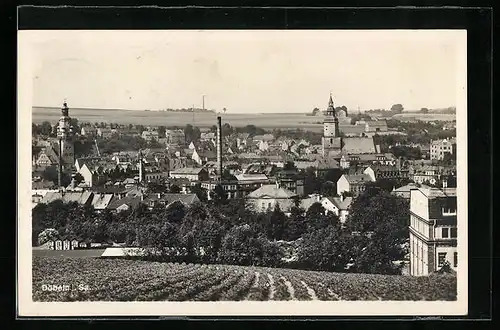 AK Döbeln, Ortspartie mit Kirche