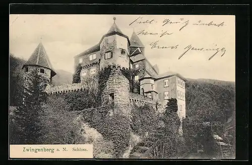 AK Zwingenberg a. N., Das Schloss