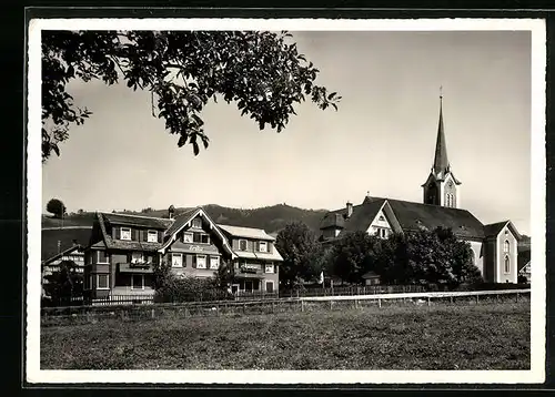 AK Gonten, Chalet Erika und Kirchturm