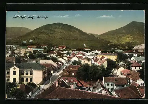 AK Satoraljaujhely, Latkep, Panorama mit Gebirge