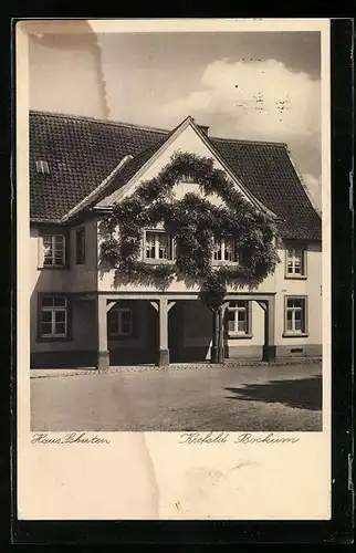 AK Krefeld-Bockum, Blick zum Haus Schüten