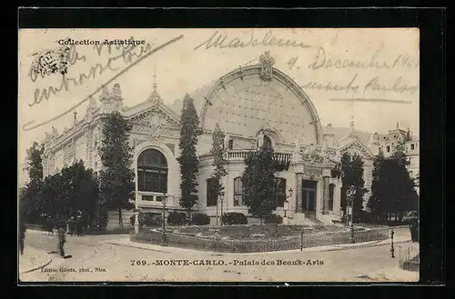 AK Monte-Carlo, Palais des Beaux-Arts