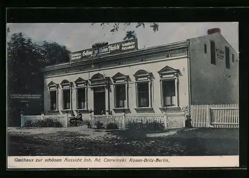 AK Berlin-Britz, Gasthaus zur schönen Aussicht