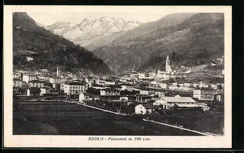 AK Edolo, Panorama aus der Vogelschau