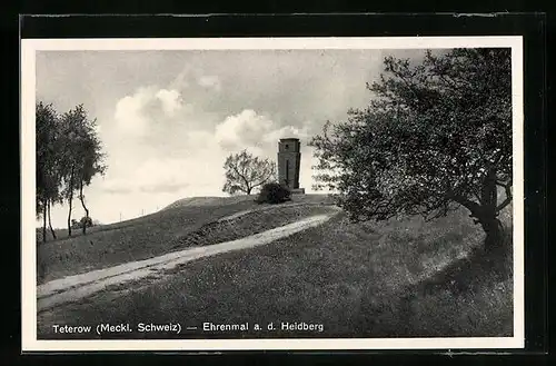 AK Teterow, Ehrenmal auf dem Heidberg