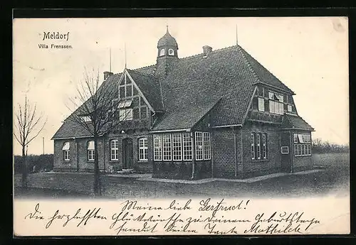 AK Meldorf, Ansicht der Villa Frenssen