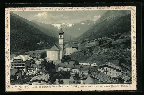 AK Colle Isarco, Ortsansicht mit Kirche