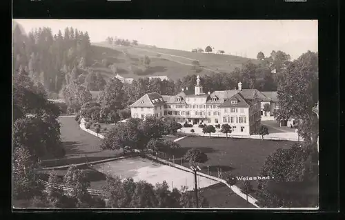 AK Weissbad, Blick auf die Kuranlagen