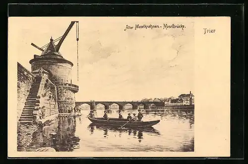 AK Trier, Moselkrahn und Moselbrücke