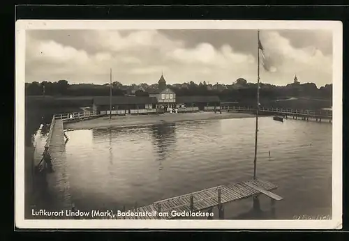 AK Lindow i. Mark, Badeanstalt am Gudelacksee