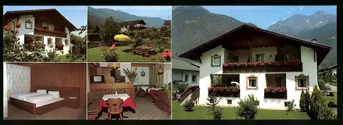 Klapp-AK Rabland bei Meran, Hotel-Pension Haus Gerstl in der Saringerstrasse 28