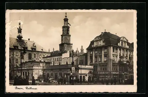 AK Posen, Strassenverkehr am Rathaus