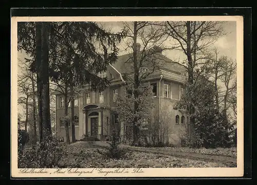 AK Georgenthal /Th., Schullandheim Haus Eichengrund