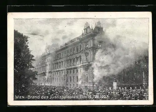 AK Wien, Brand des Justizpalastes 1927