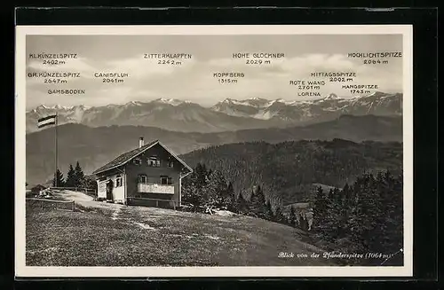 AK Bregenz, Blick von der Pfänderspitze