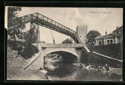 AK Trento-Trient, Partie an der Brücke