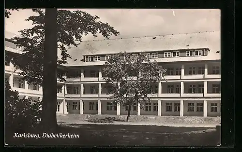 AK Karlsburg, Diabetikerheim, Blick vom Garten aus