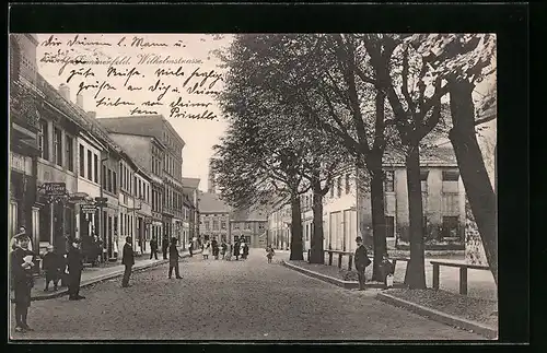 AK Sommerfeld, Geschäftspartie in der Wilhelmstrasse