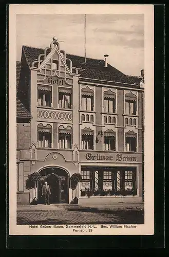 AK Sommerfeld i. d. N.-L., Hotel Grüner Baum