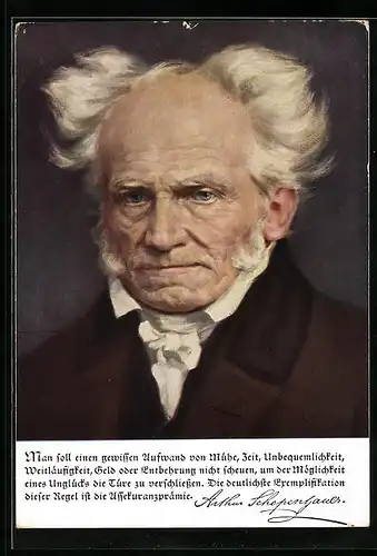 Künstler-AK Arthur Schopenhauer