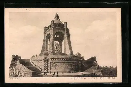 AK Porta, Kaiser Wilhelm-Denkmal