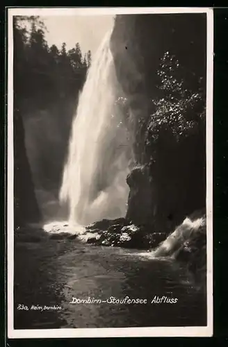 AK Dornbirn, Wasserfall am Staufensee Abfluss