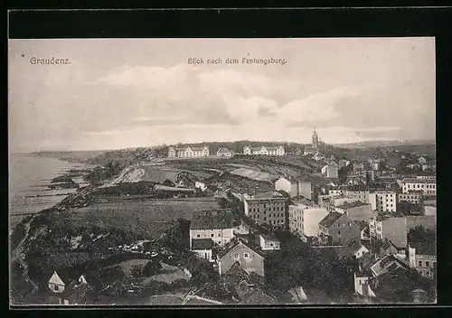 AK Graudenz, Blick nach dem Festungsberg