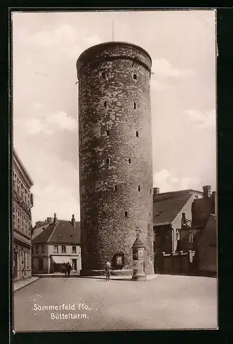 AK Sommerfeld Ffo., Partie mit Büttelturm