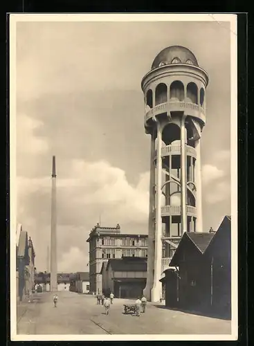 AK Singen am Hohentwiel /Baden, Zur Erinnerung an den Besuch der Maggi-Werke, Wasserturm, Erbaut 1909