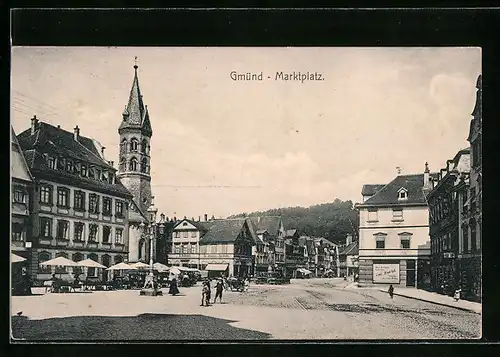 AK Gmünd, Blick auf den Marktplatz