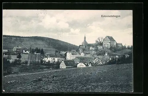 AK Katzenelnbogen, Blick auf den Ort