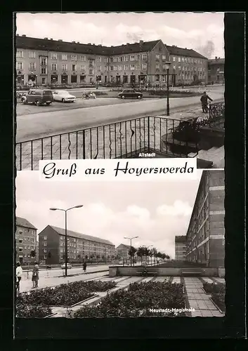 AK Hoyerswerda, Altstadt und Neustadt-Magistrale