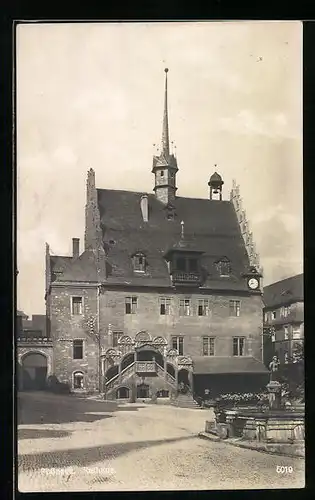 AK Pössneck / Thür., Rathaus