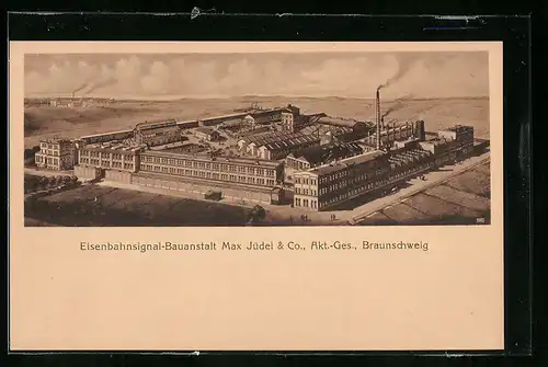 AK Braunschweig, Eisenbahnsignal-Bauanstalt Max Jüdel & Co., Akt.-Ges.