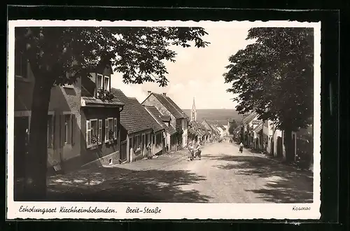 AK Kirchheimbolanden, Passanten in der Breit-Strasse