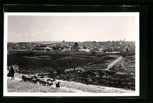 AK Jerusalem, from Jericho Road