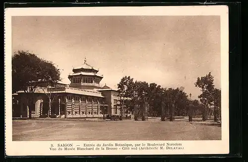 AK Saigon, Entrée du Jardin Botanique, par le Boulevard Norodom