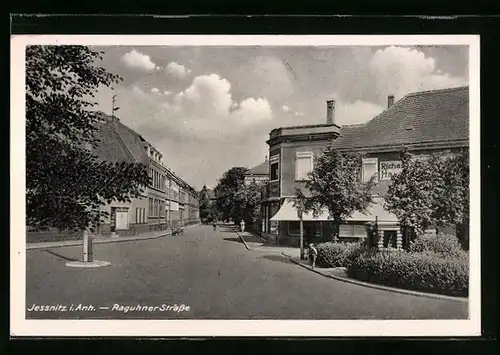 AK Jessnitz i. Anhalt, Partie von der Raguhner Strasse