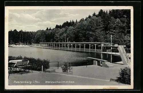 AK Rastenberg i. Thür., Partie im Waldschwimmbad