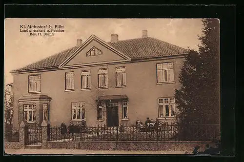 AK Kleinmeinsdorf b. Plön, Landwirtschaft und Hotel-Pension von H. Bruhn